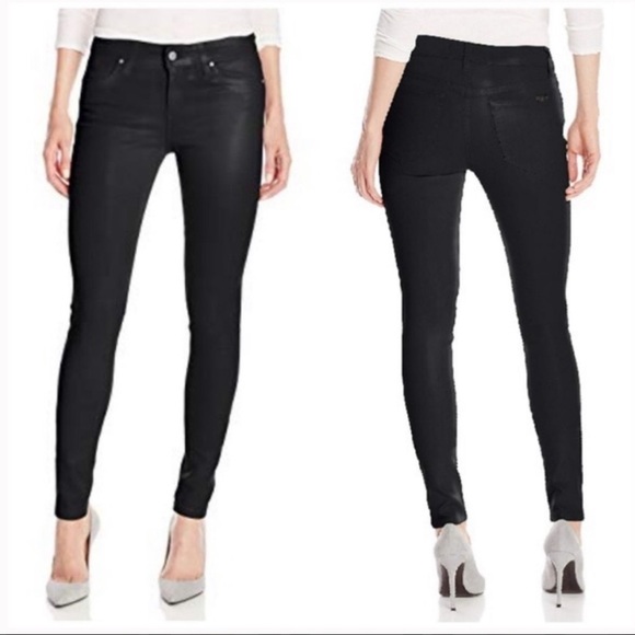 Joe’s Black Coated Skinny Jeans - Picture 1 of 9